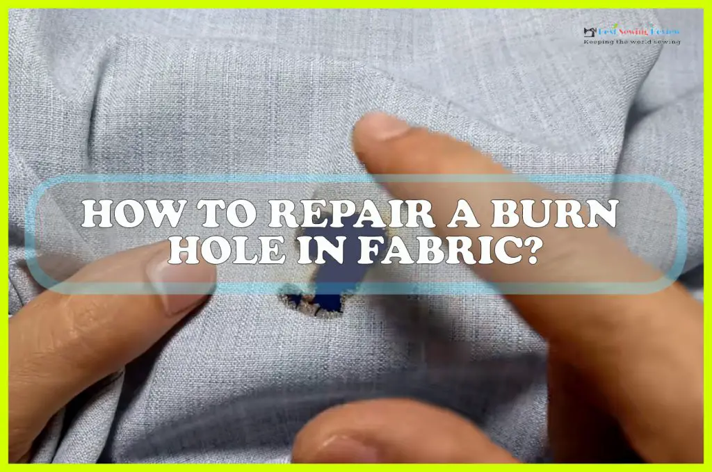 Cigarette burn repair. #burn #fabric - Trim Technique Ltd